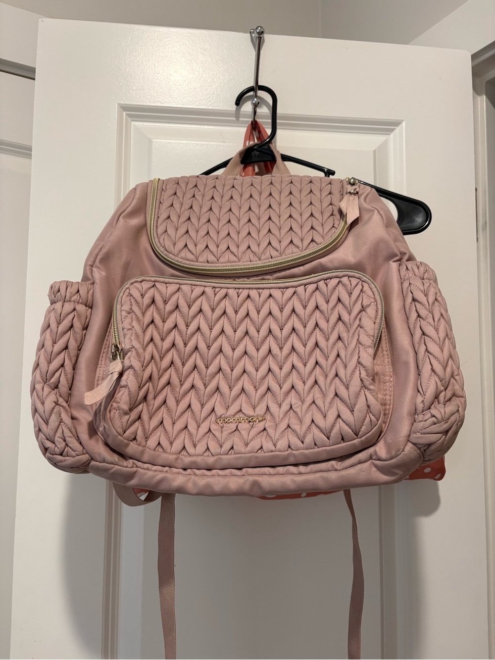 Pink diaper bag